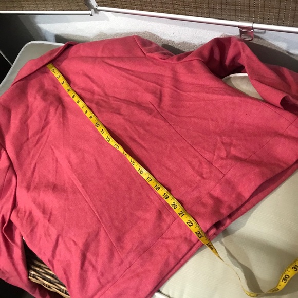 Talbots Petites Pink 100% Wool Jacket Sz 16 - Picture 6 of 6